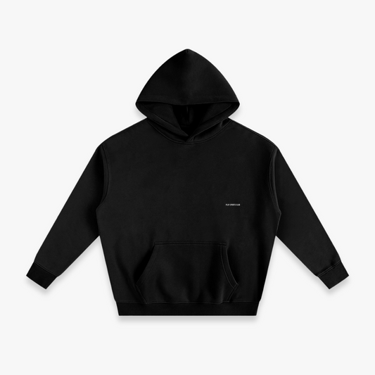 Jet Black “Club” Heavyweight Hoodie