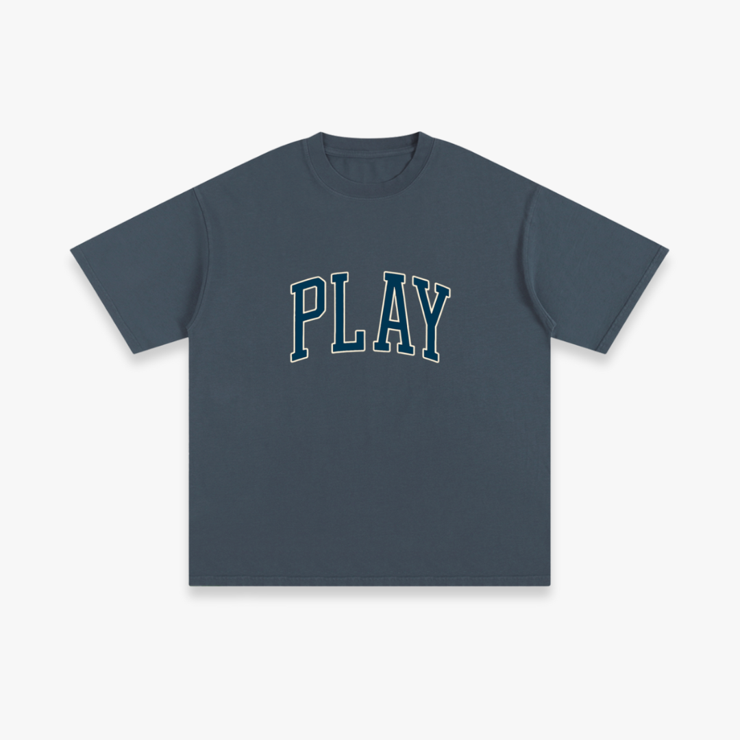 Steel “Collegiate Arch” Oversized Tee