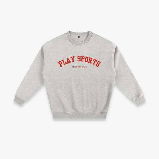 Grey / Red “Athletics Club” Sweatshirt