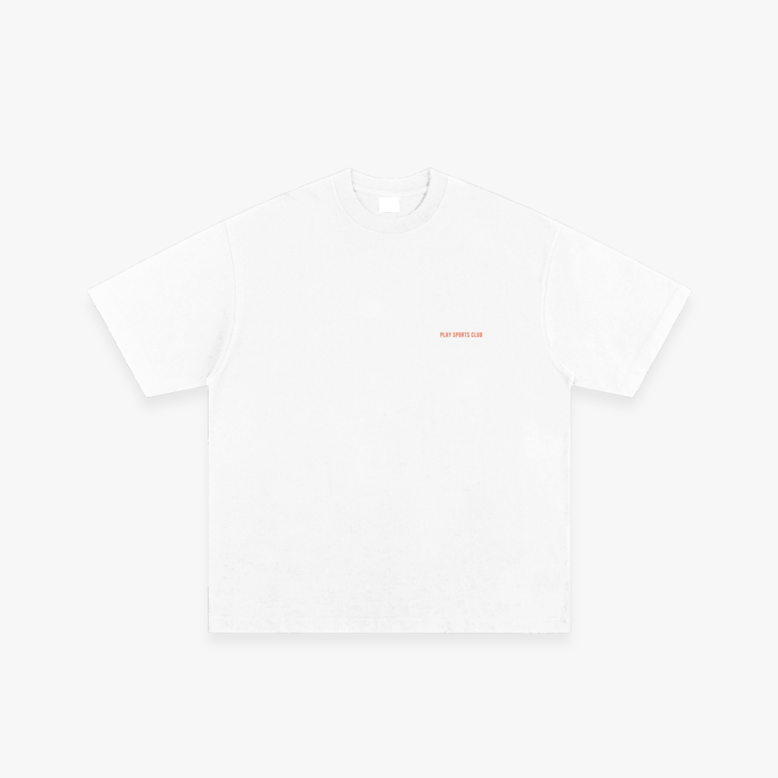 White “Athletic Department” Hand-Frayed Heavyweight Tee