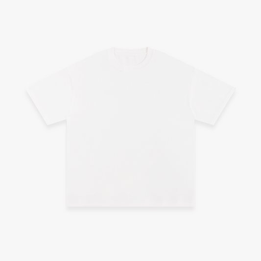 White “Cursive Back” Oversized Tee