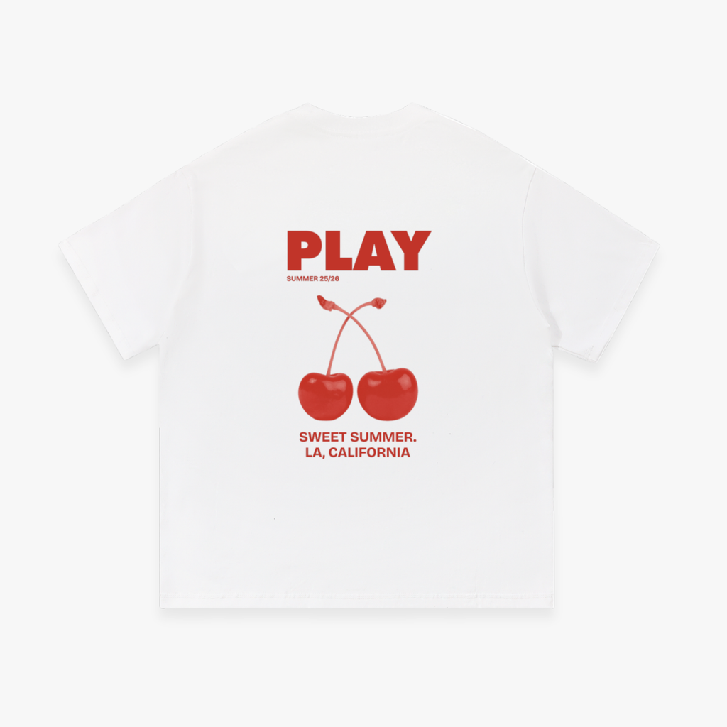 White “Sweet Summer” Oversized Tee