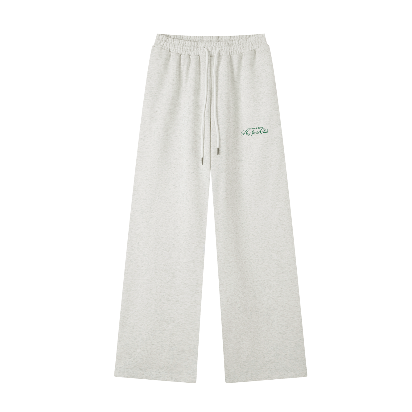 Members Club Sweatpants in grey marle laid flat, front