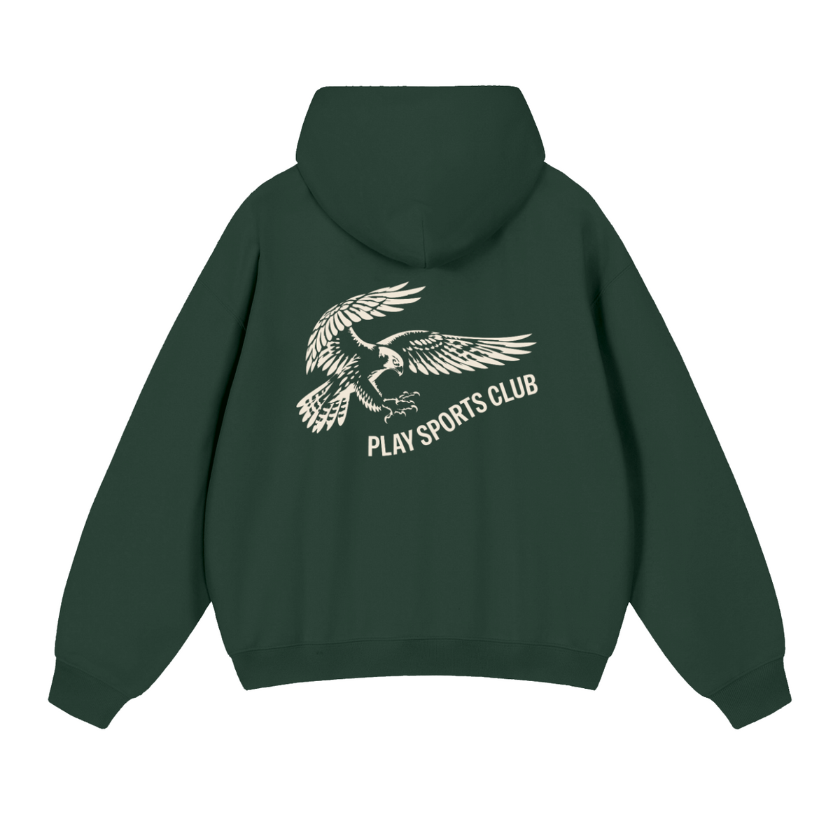 Play Sports Club Court Green Falcon Dept. Oversized Hoodie back
