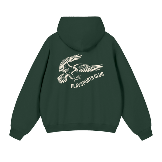 Play Sports Club Court Green Falcon Dept. Oversized Hoodie back