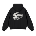 Play Sports Club Faded Black Falcon Dept. Oversized Hoodie back