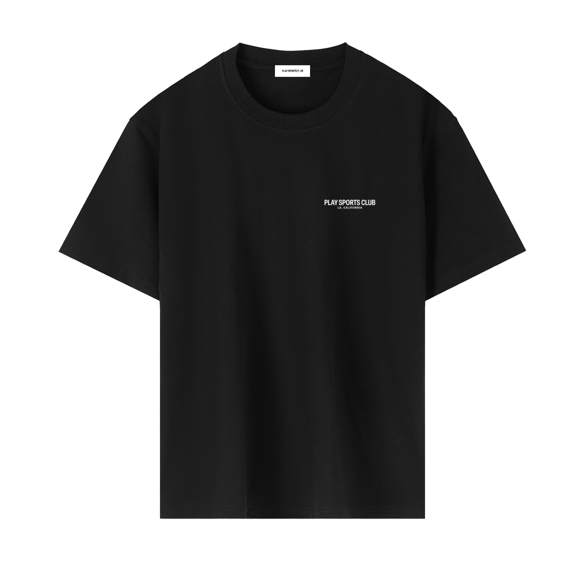Play Sports Club Black LA Club Oversized T-Shirt front