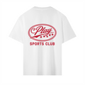 Play Sports Club Sail White Five Star Heavyweight T-Shirt back
