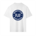 Play Sports Club Sail White Clubhouse Badge Heavyweight T-Shirt back