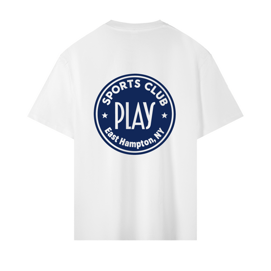 Play Sports Club Sail White Clubhouse Badge Heavyweight T-Shirt back