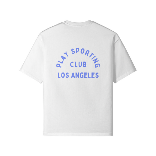 LOS ANGELES T-SHIRT - WHITE/BLUE